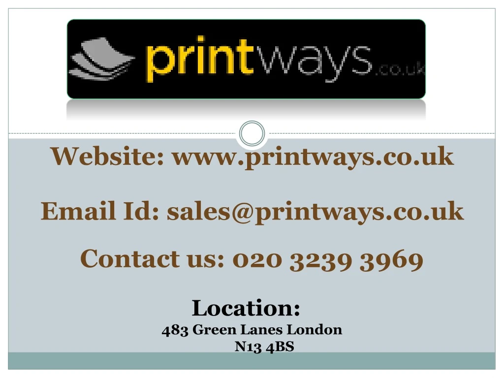website www printways co uk