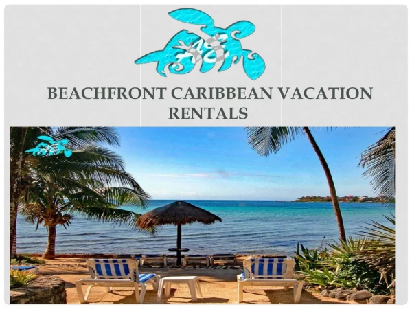 beachfront caribbean vacation rentals 