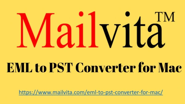 EML to PST Converter for Mac