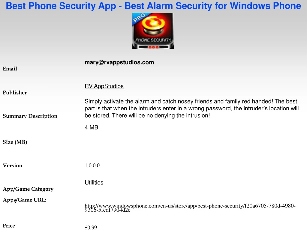 best phone security app best alarm security