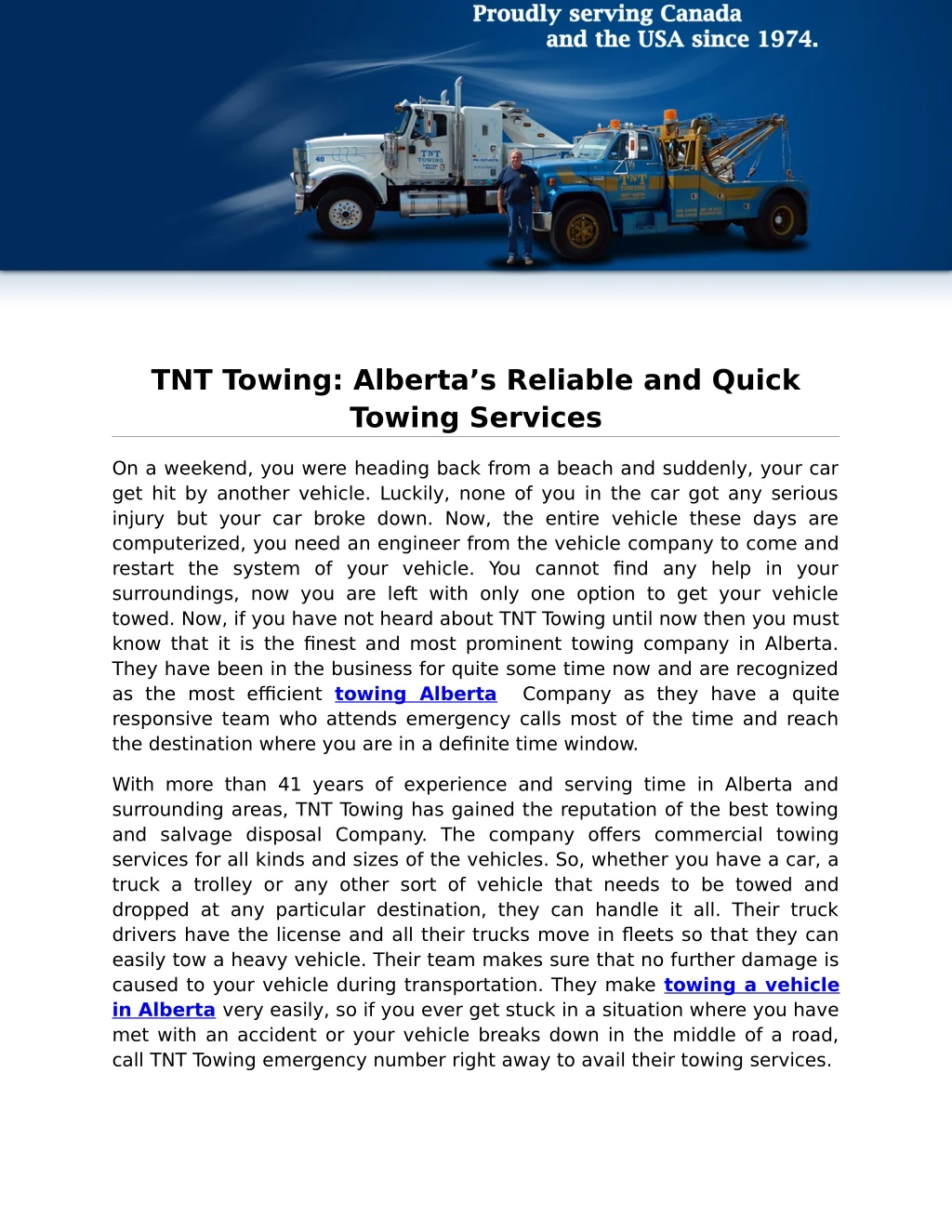 tnt towing alberta s reliable and quick towing