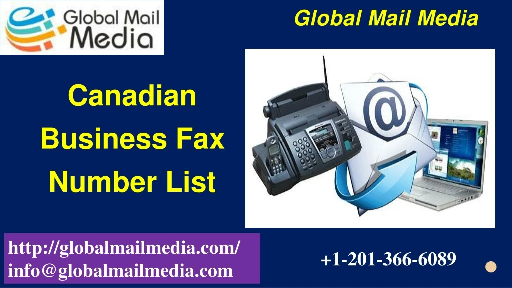 canadian business fax number list