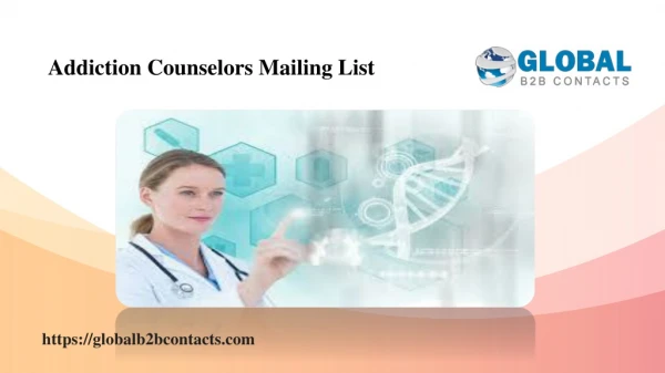 Addiction Counselors Mailing List