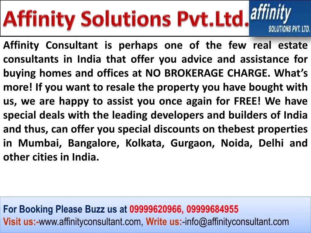 affinity solutions pvt ltd