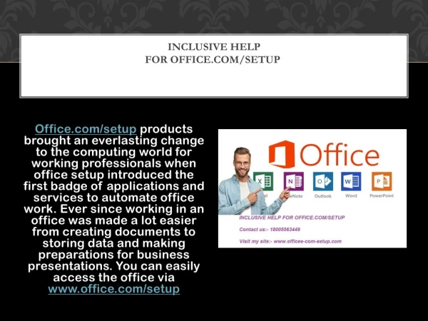 INCLUSIVE HELP FOR OFFICE.COM/SETUP 