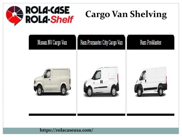 Cargo Van Shelving Storage