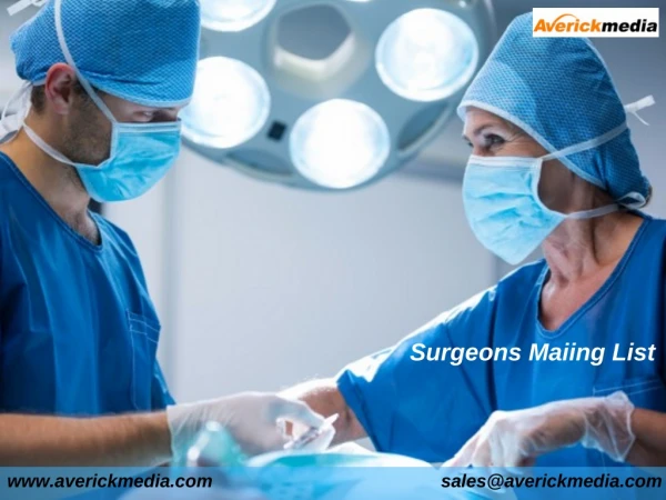 Surgeons Maiing List | Surgeons Email Database