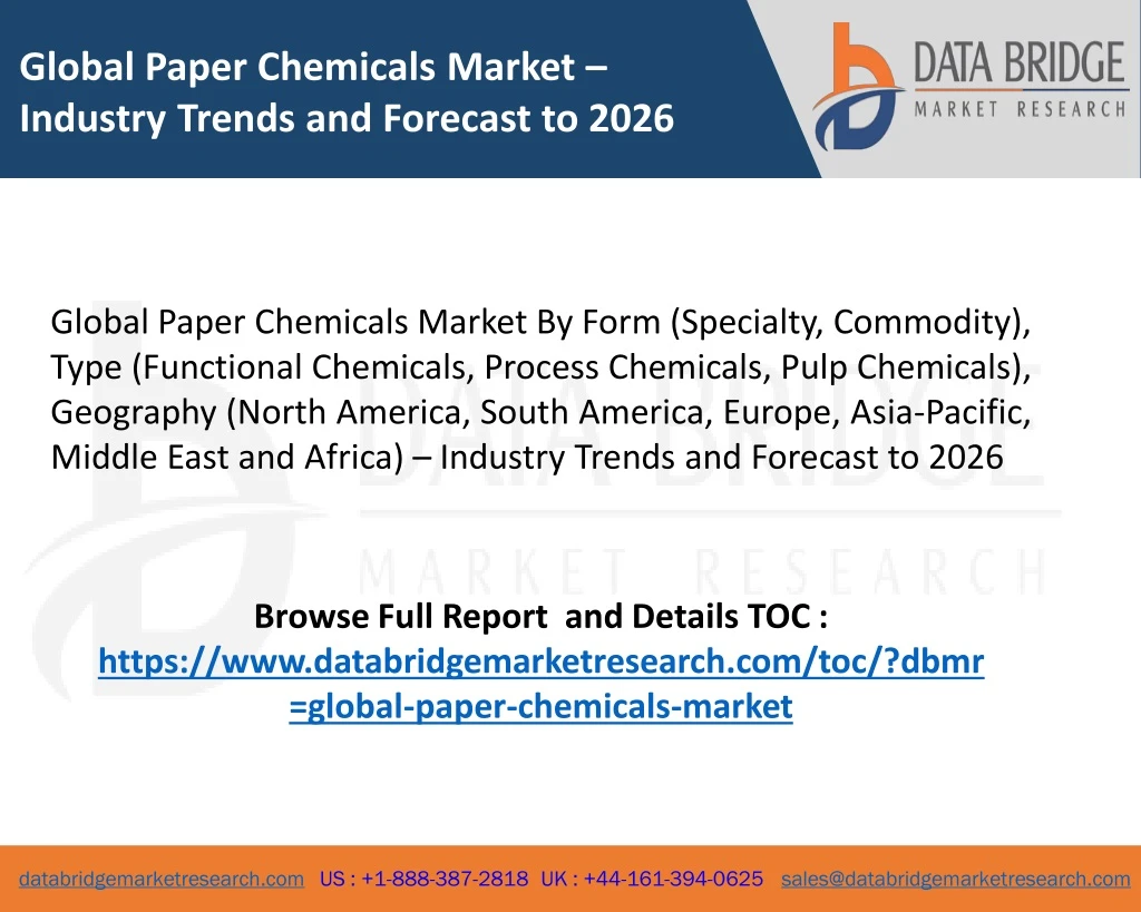 global paper chemicals market industry trends
