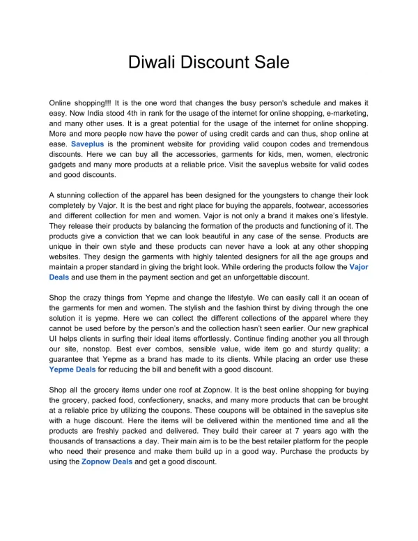 Diwali Discount Sale