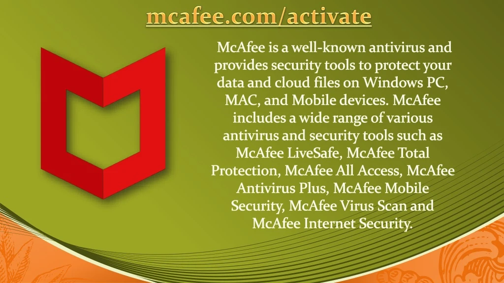 mcafee com activate