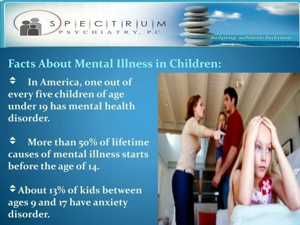 facts about mental illness in children