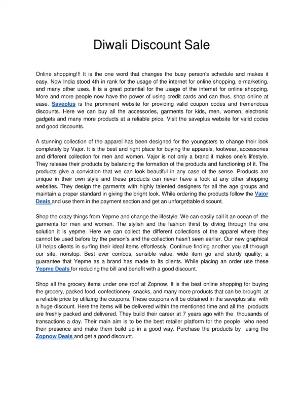 Diwali Discount Sale