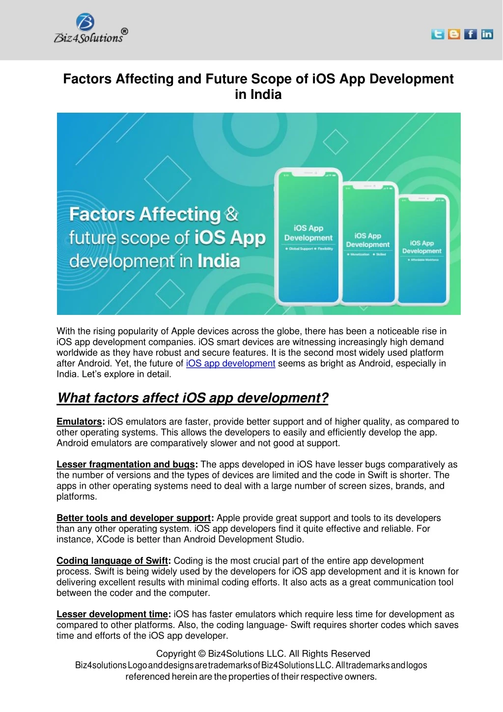 factors affecting and future scope