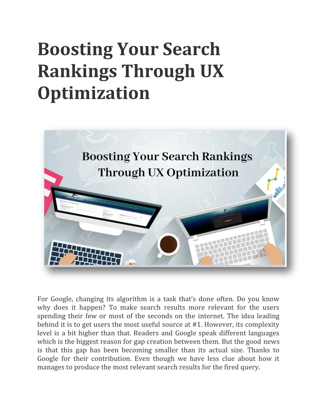 boosting your search rankings through