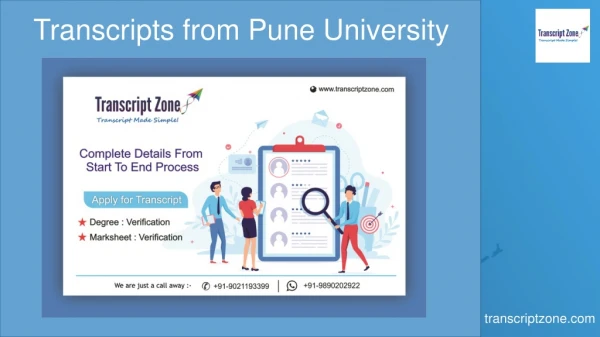 Transcripts from Pune University