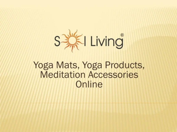 Sol Living - Wholesale Yoga Mat Suppliers