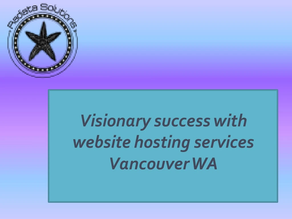 visionary success with website hosting services
