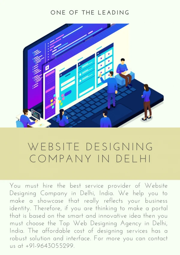 Tech India Infotech - A Leading Website Designing Company in Delhi, India