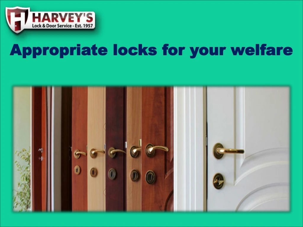 appropriate locks for your welfare