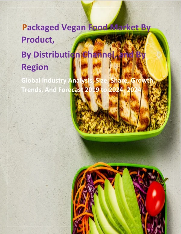 Packaged Vegan Food Market Growth in North America | USA, Canada Market Insights