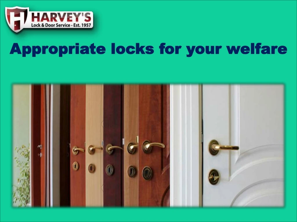 appropriate locks for your welfare appropriate