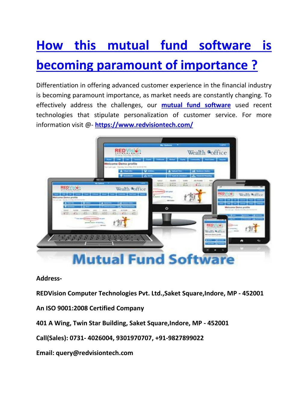 how this mutual fund software is becoming