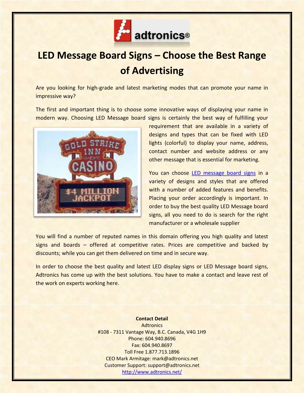 led message board signs choose the best range