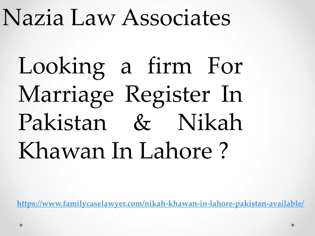 nazia law associates