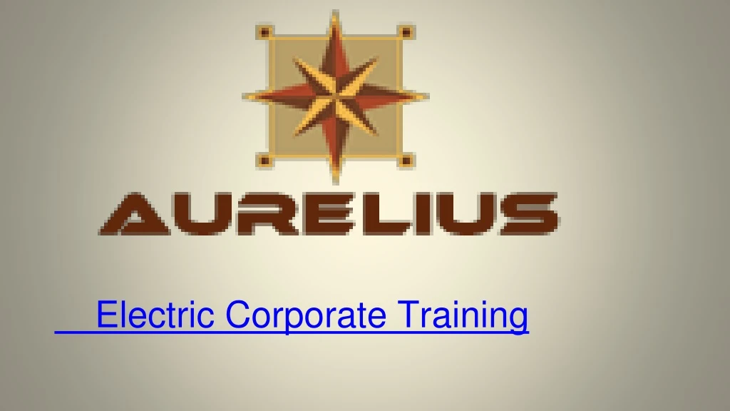 electric corporate training