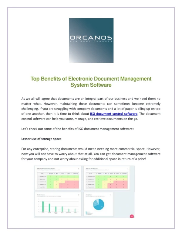 Top Benefits of Electronic Document Management System Software
