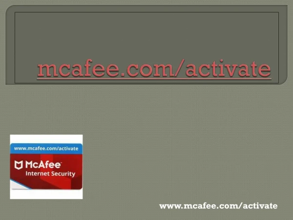Mcafee.com/Activate - Download and Activate McAfee Product Online