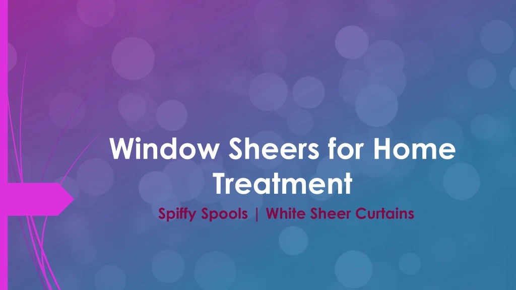 window sheers for home treatment