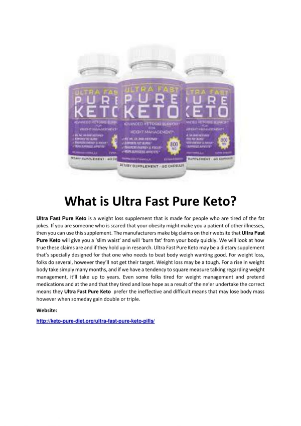 Ultra Fast Pure Keto