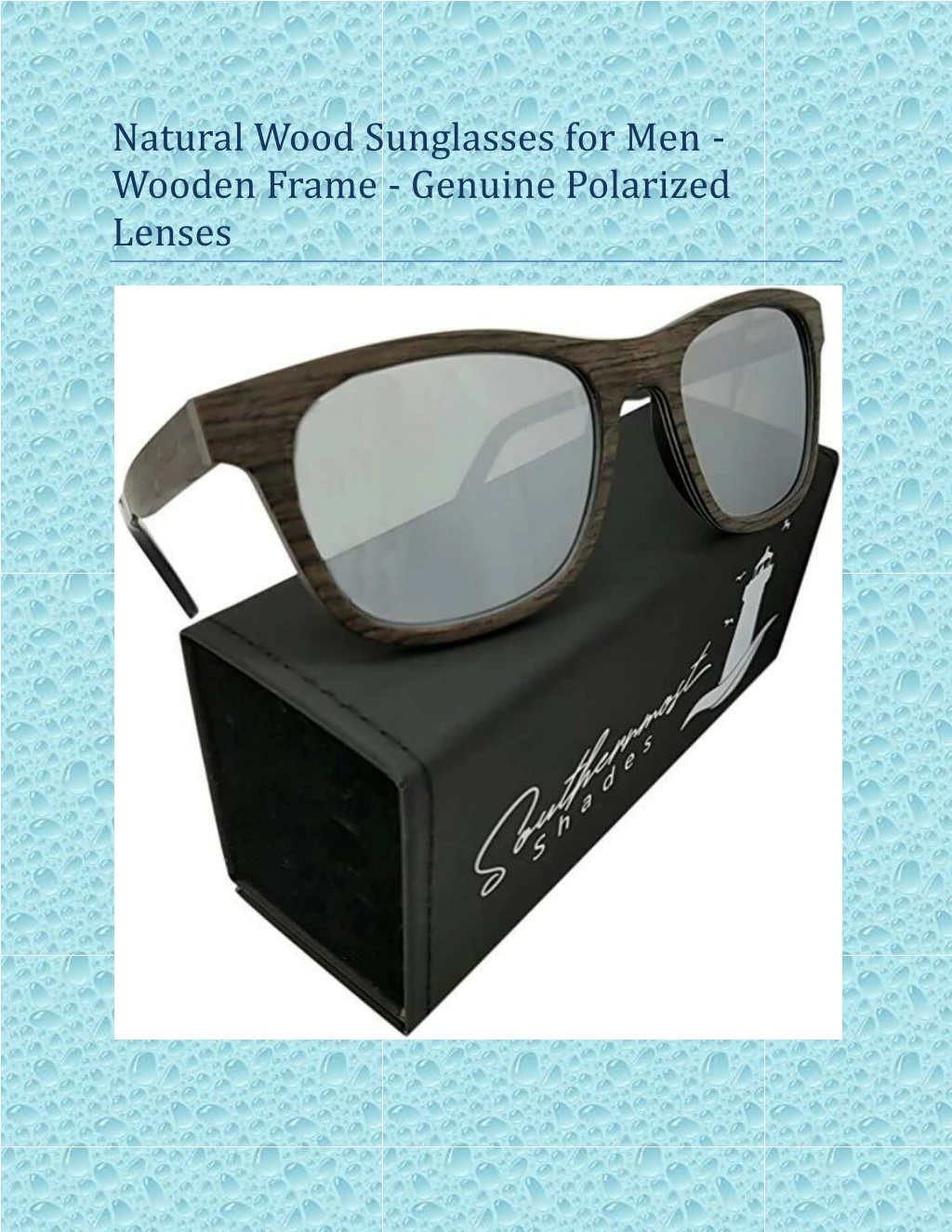 natural wood sunglasses for men wooden frame