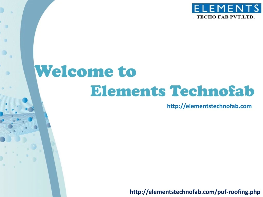 welcome to elements technofab