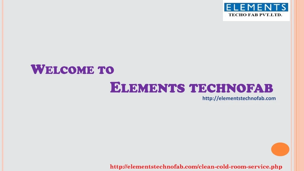welcome to elements technofab