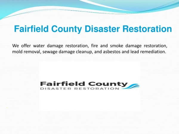 Water Damage Restoration Fairfield County