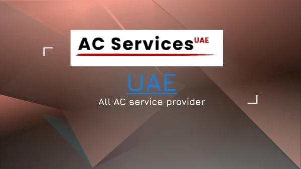 AC Services Company DUBAI