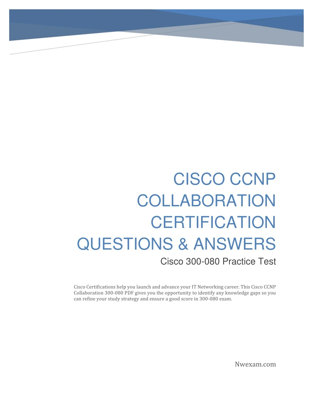 cisco ccnp collaboration certification questions