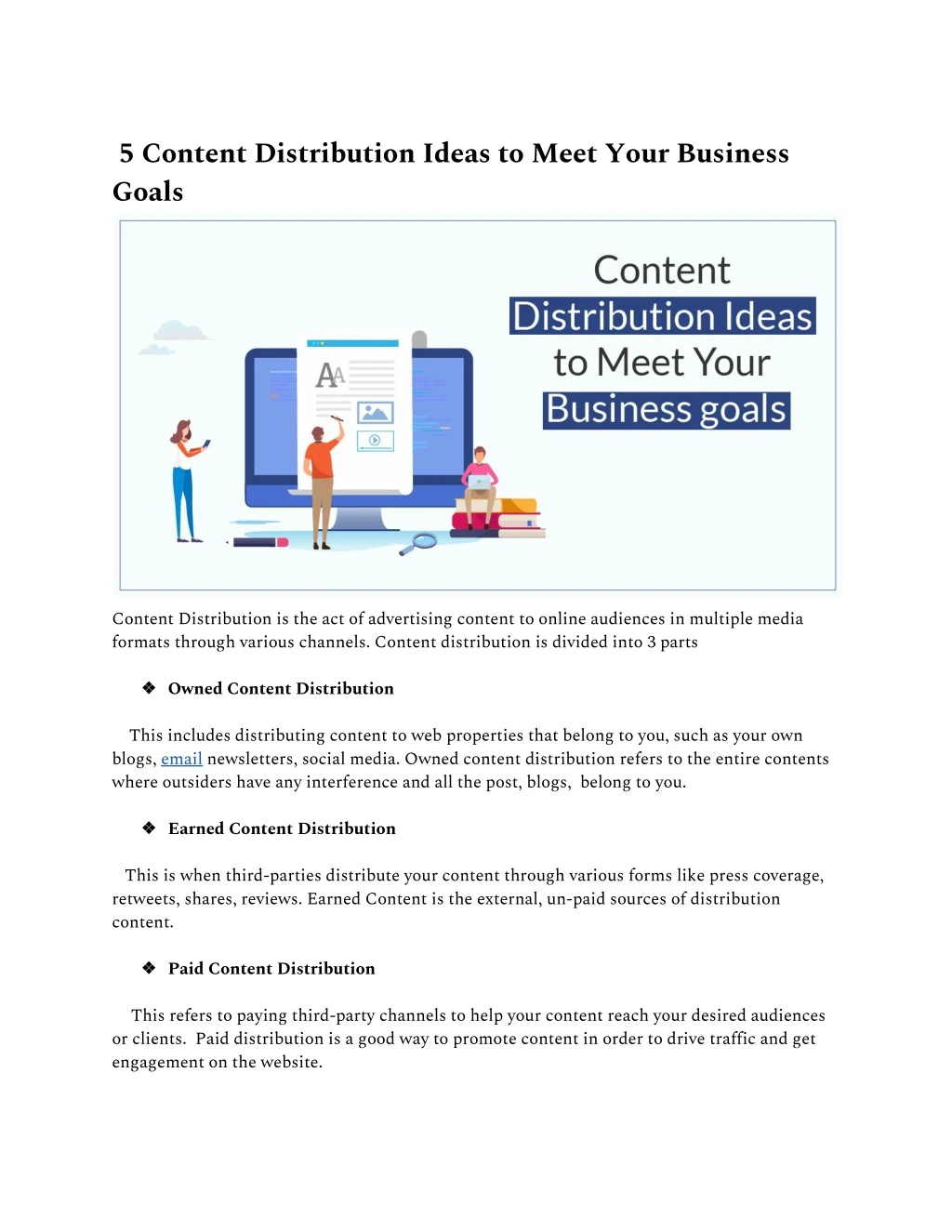 5 content distribution ideas to meet your