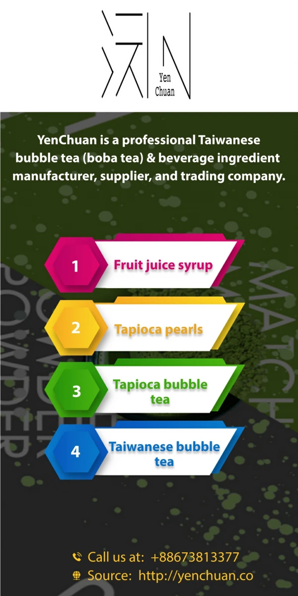 Find the Best Bubble Tea Supplier and Company in Taiwan