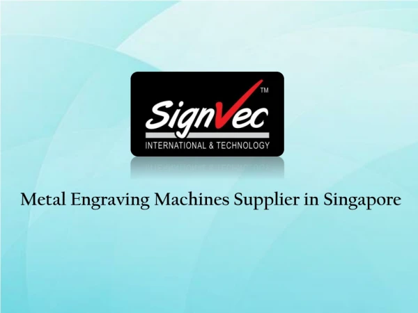 Engraving Machines Supplier