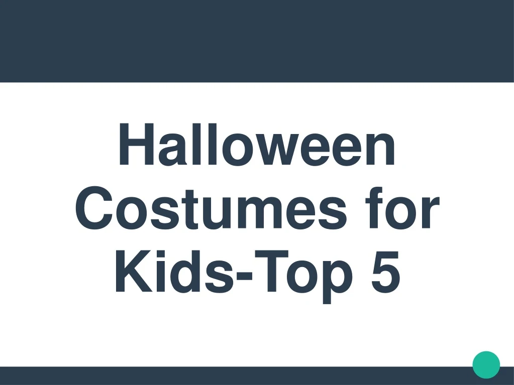 halloween costumes for kids top 5