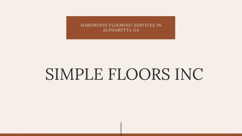 simple floors inc