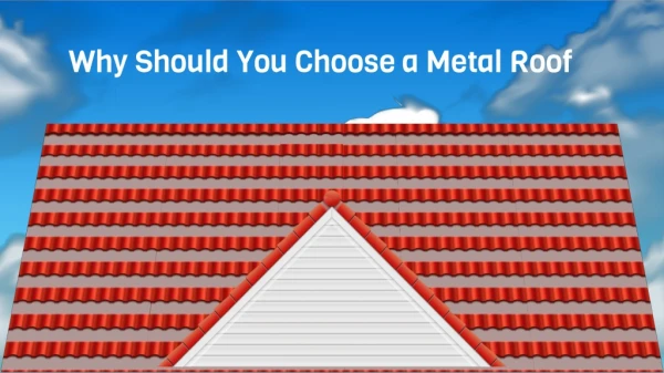 Why Should You Choose a Metal Roof