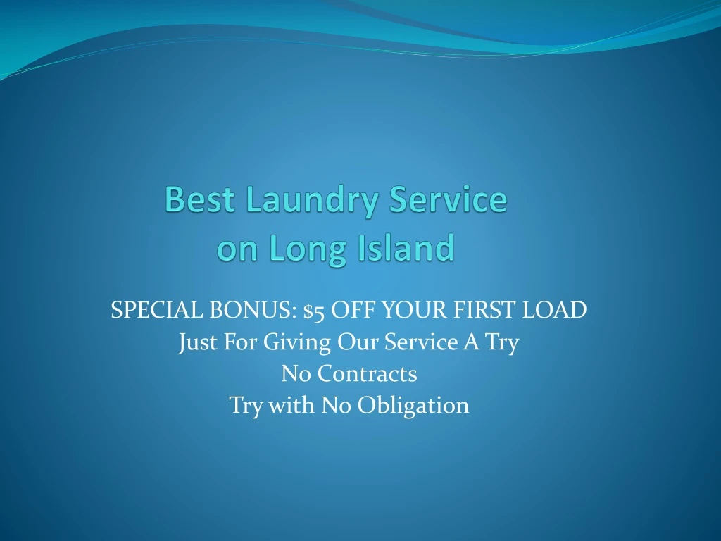 best laundry service on long island