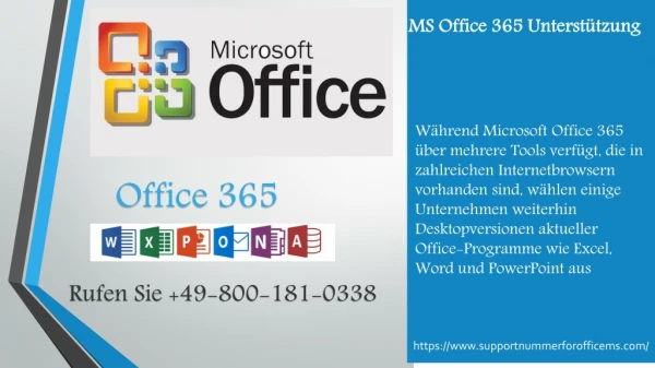 Rufen Sie Die MS Office 365-Support Nummer An ( 49-800-181-0338)