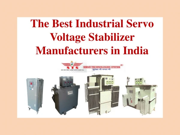 The Best Industrial Servo Voltage Stabilizer Manufacturers in India