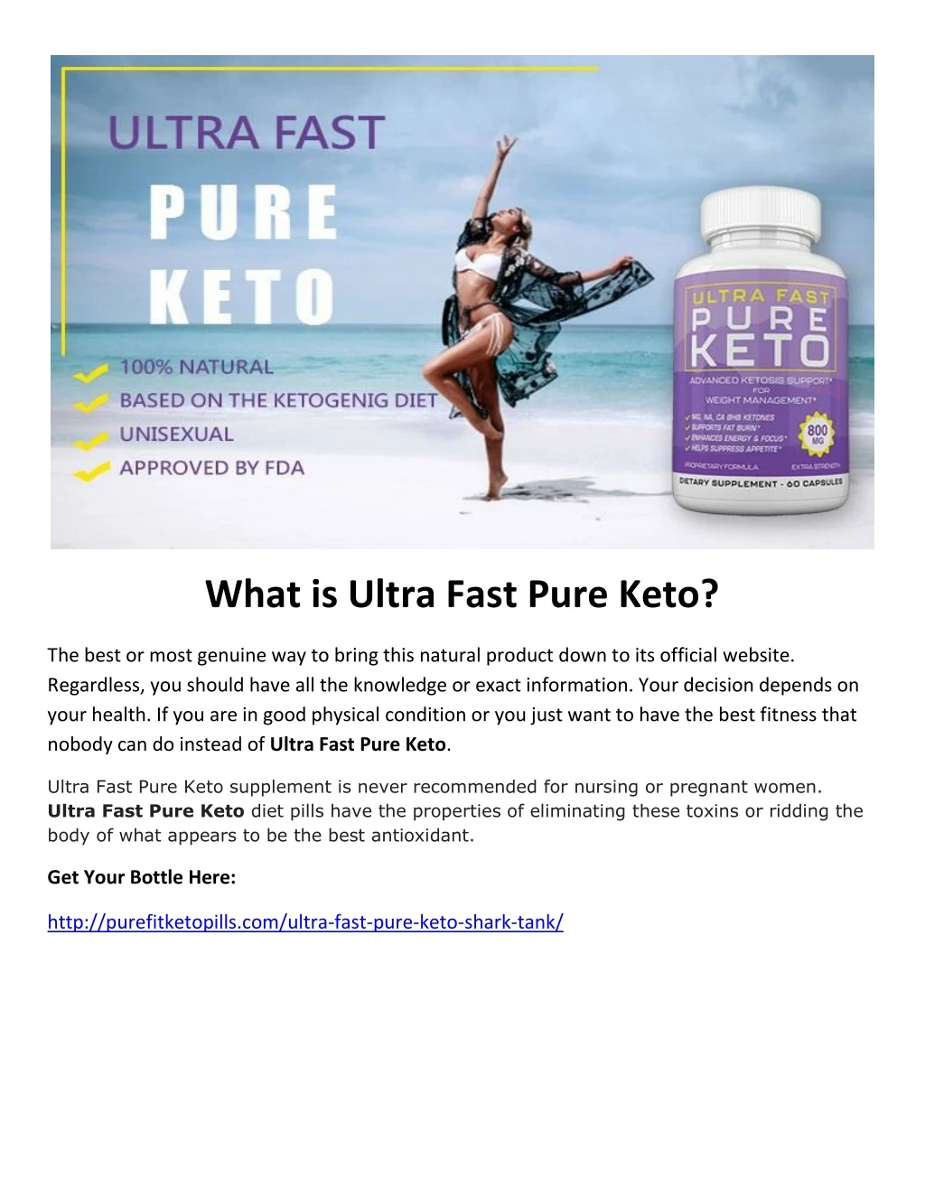 what is ultra fast pure keto