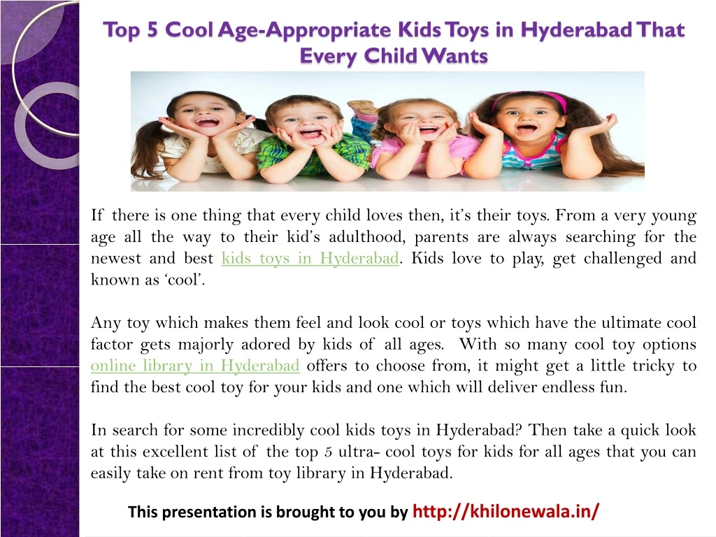 top 5 cool age appropriate kids toys in hyderabad that every child wants